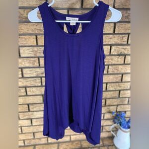 Indigo thread tank top‎